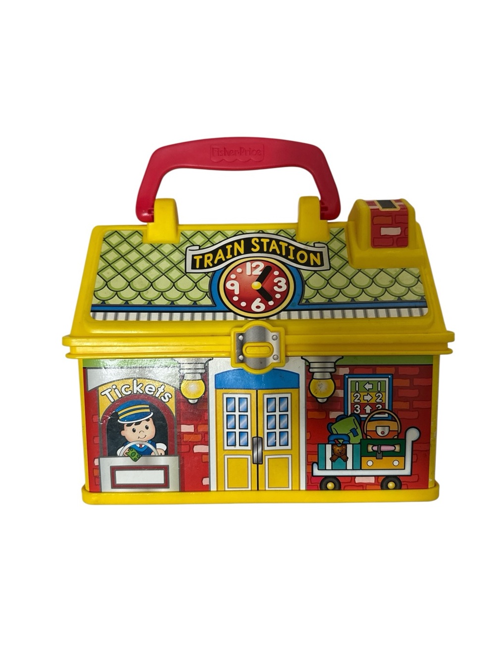 Fisher-Price Little PeopleYellow & Red Train Station Playset Case